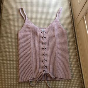 American Eagle Lace-Up tank top